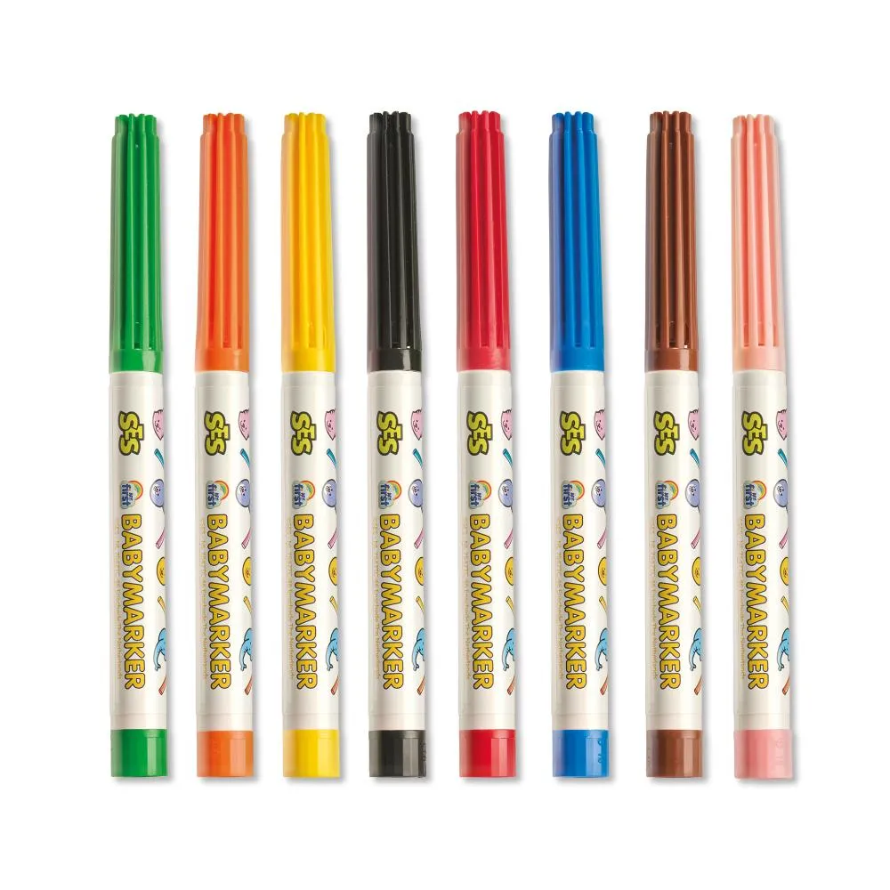 SES My First Baby Markers tusser 8 farver 1 år