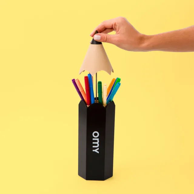 OMY Pencil Box blyantholder kæmpe blyant sort