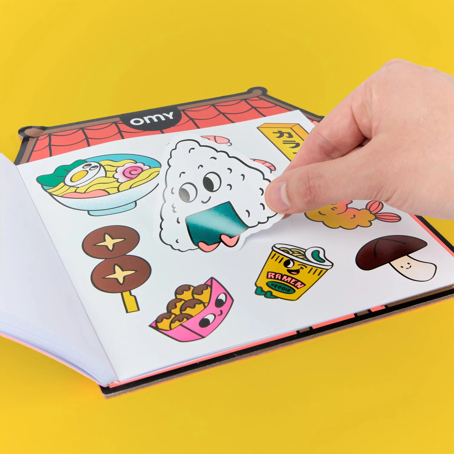 OMY Sushi Shop malebog med stickers
