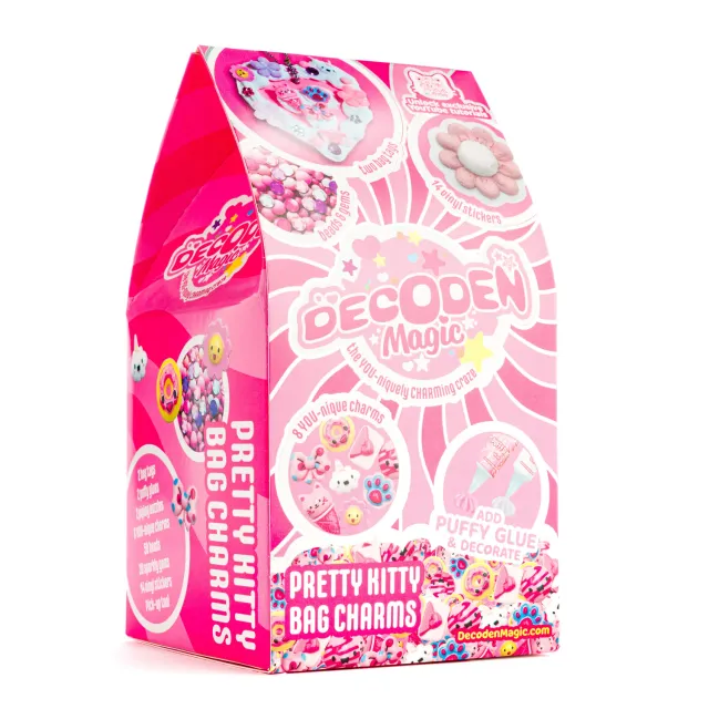 Decoden Magic Mini Pretty Kitty Bag Charms DIY-sæt 2 stk