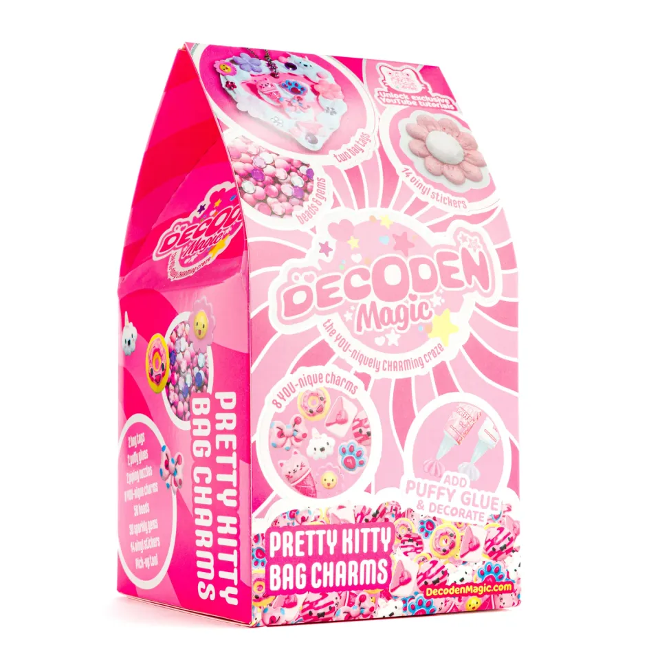Decoden Magic Mini Pretty Kitty Bag Charms DIY-sæt 2 stk