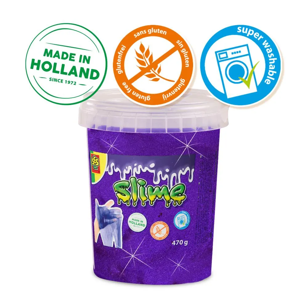SES Slime lilla glitter slim 470 g strækbar
