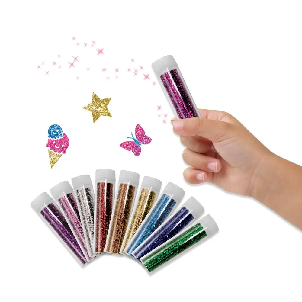 SES Creative bio glitter 10 farver glimmer til krea