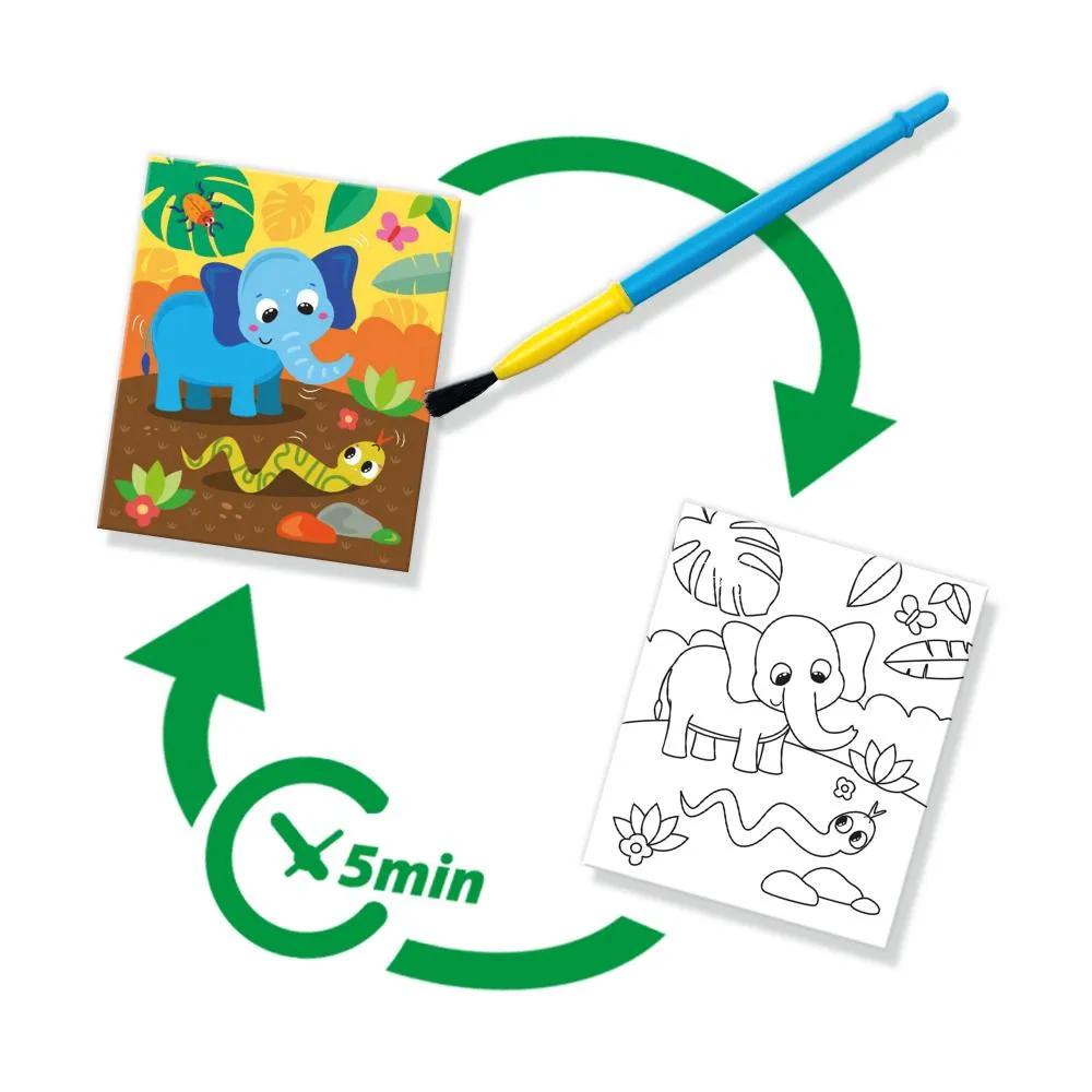 SES Creative malebog med vand safari vandstift