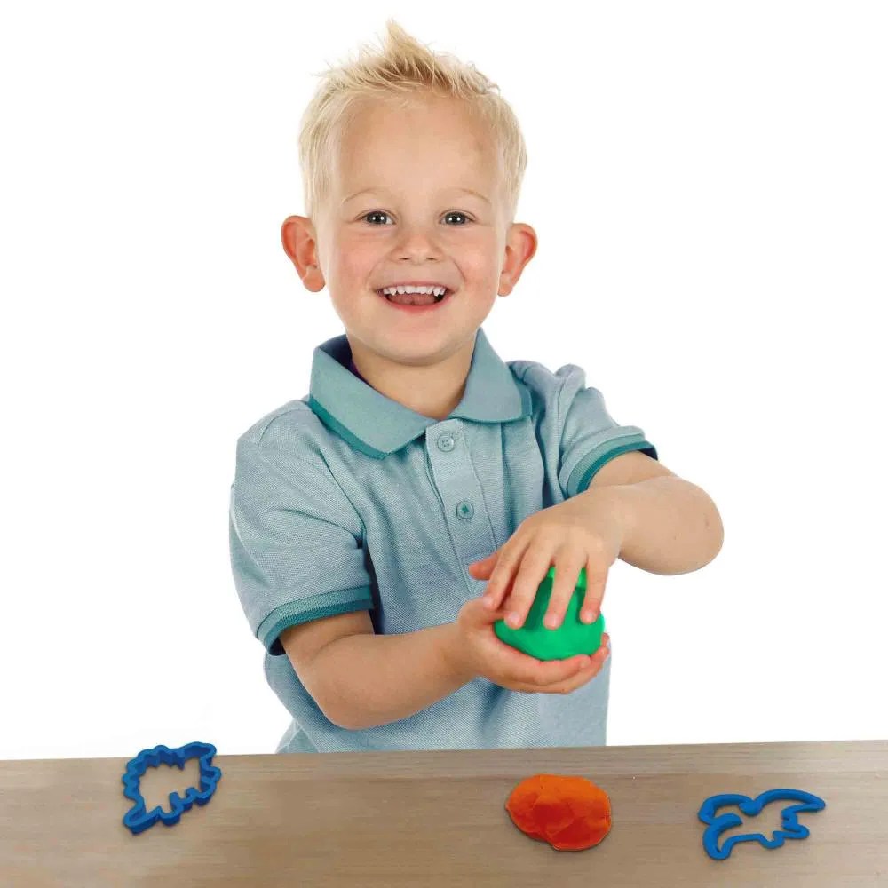 SES Creative dino udstiksforme ler 7 stk små hænder