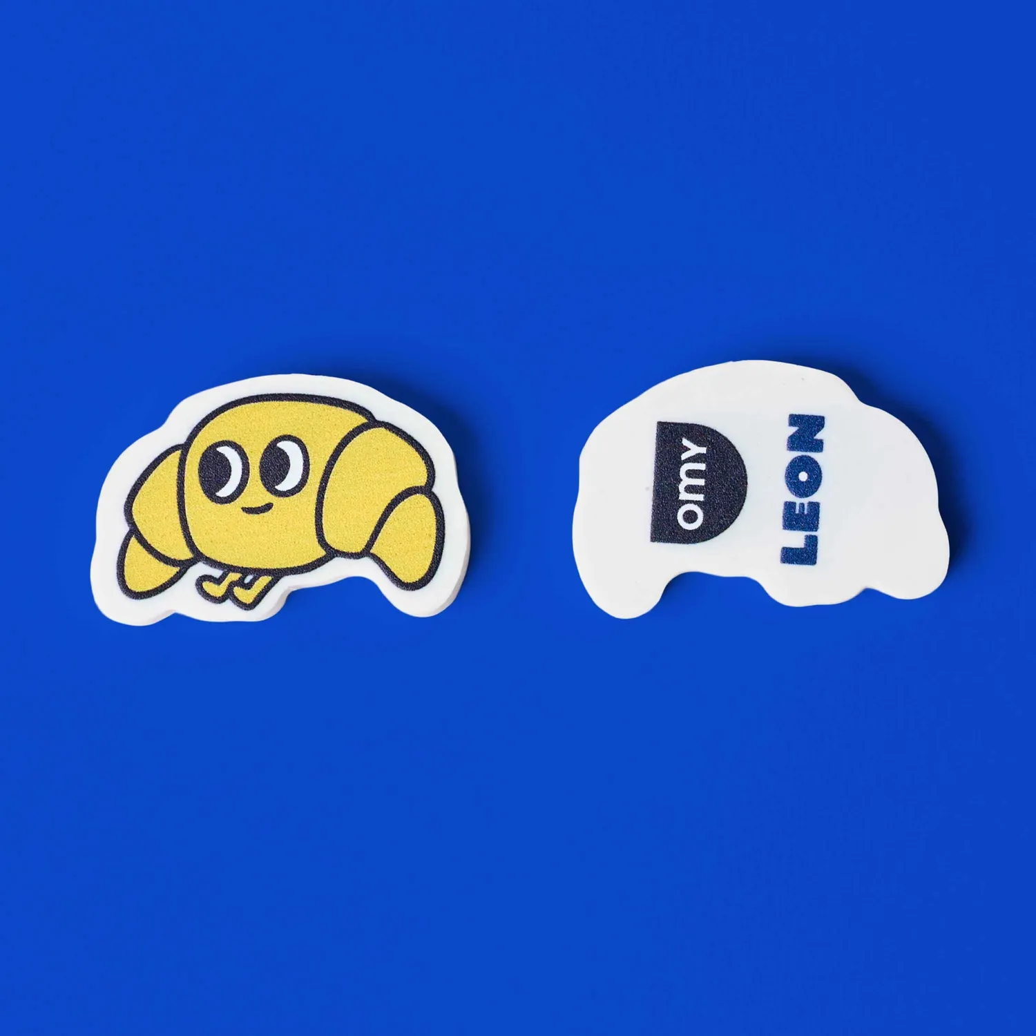 OMY Eraser Buddies viskelæder Leon croissant duft