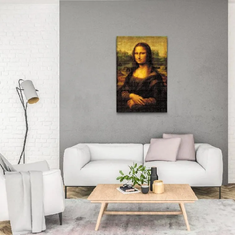 Road2Art Mona Lisa diamond painting 40x60 cm firkantet