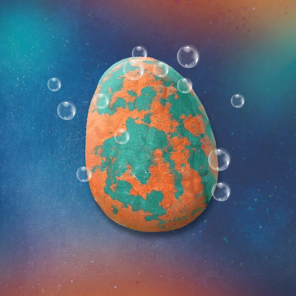 SES Creative Dino badebombe overraskelse orange blå