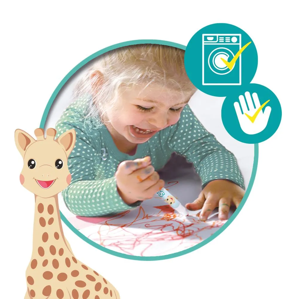 Sophie la Girafe Babymarkers tusser 8 stk vaskbare