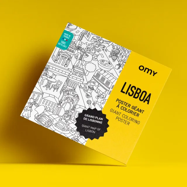 OMY Lissabon kæmpeplakat til farvelægning