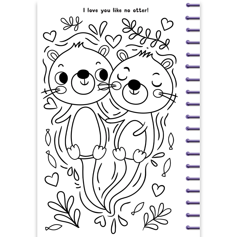 Decoden Magic Scratch Art Love skrabebog med regnbuefarver