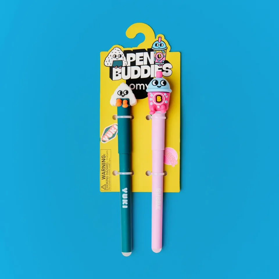 OMY Pen Buddies Bubble Yuki viskelæderpenne 2-pak