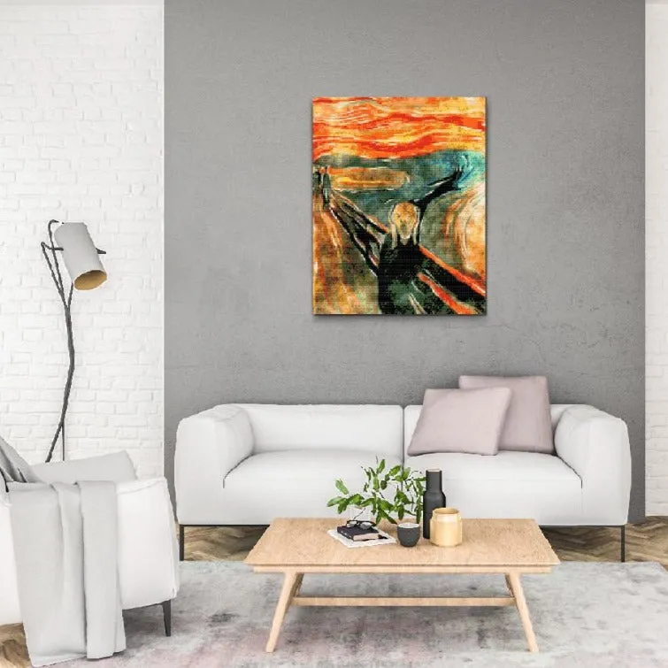 Road2Art Skriget diamond painting 30x40 cm firkantet