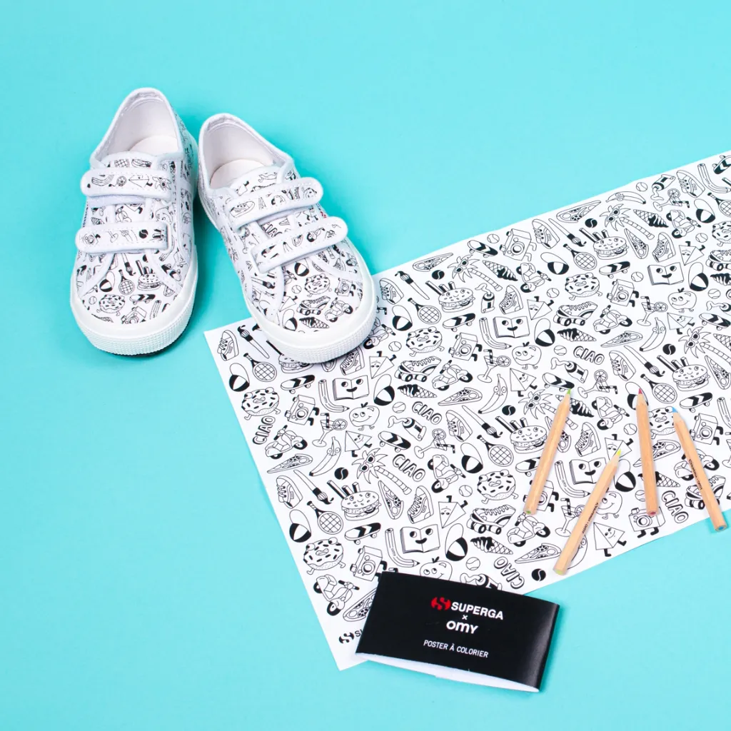 OMY x Superga Kids sneakers str. 26 med print