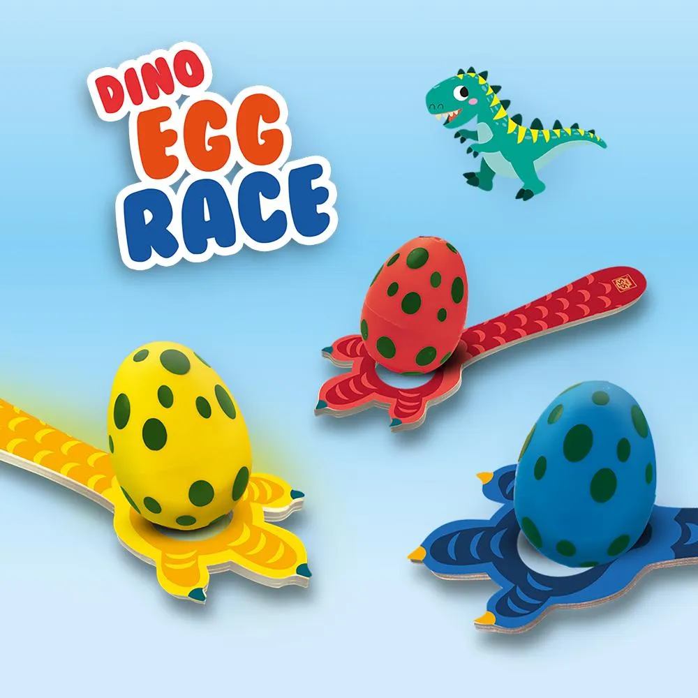 SES Creative Dino æggeløb udendørsspil træ 4 personer