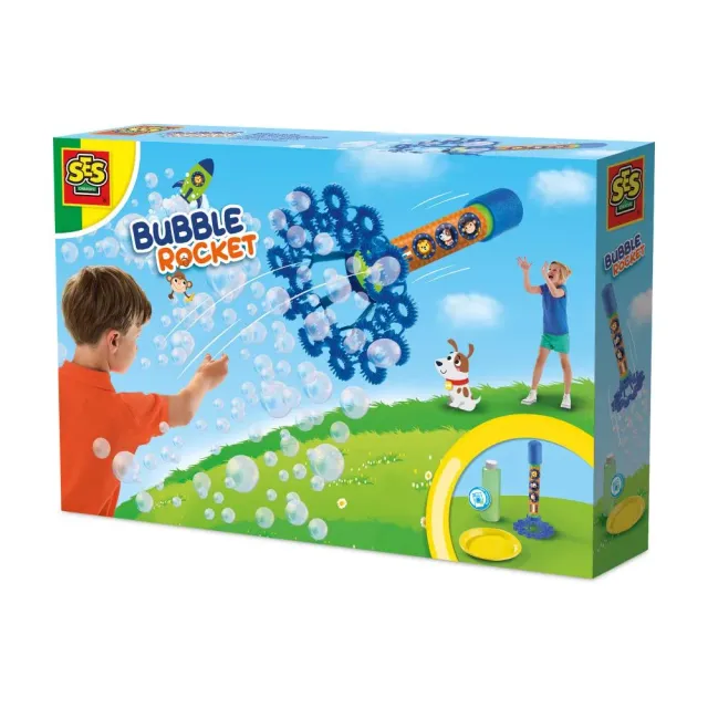SES Creative Bubble Raket sæbeboblesæt med 200 ml