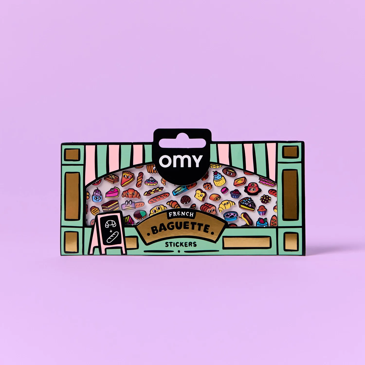 OMY Boutique stickers French Baguette fluo