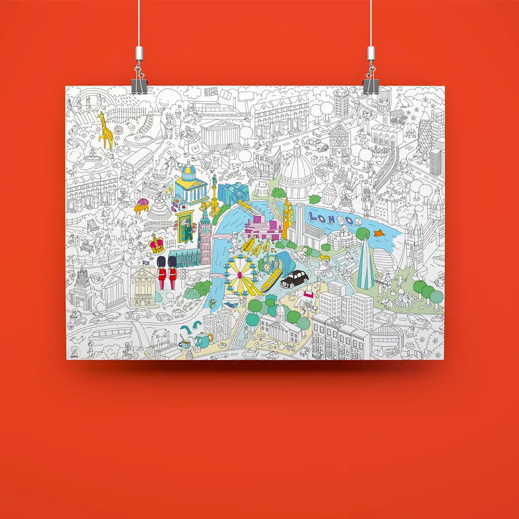 OMY Posters Géants Londres kæmpe maleplakat London