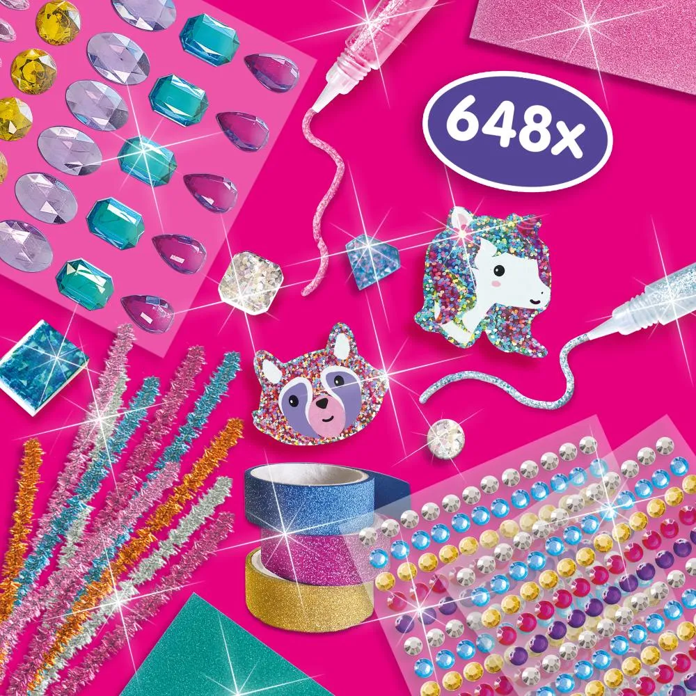 SES Creative Glitter Mega kreakasse stort sæt med glitter