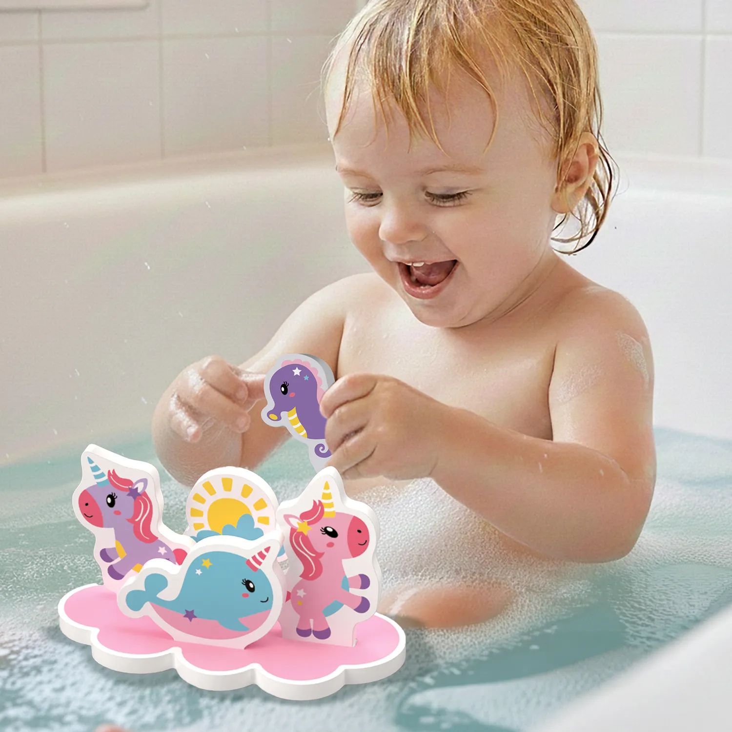 SES Creative Bad Eiland Unicorn badelegetøj 9 dele