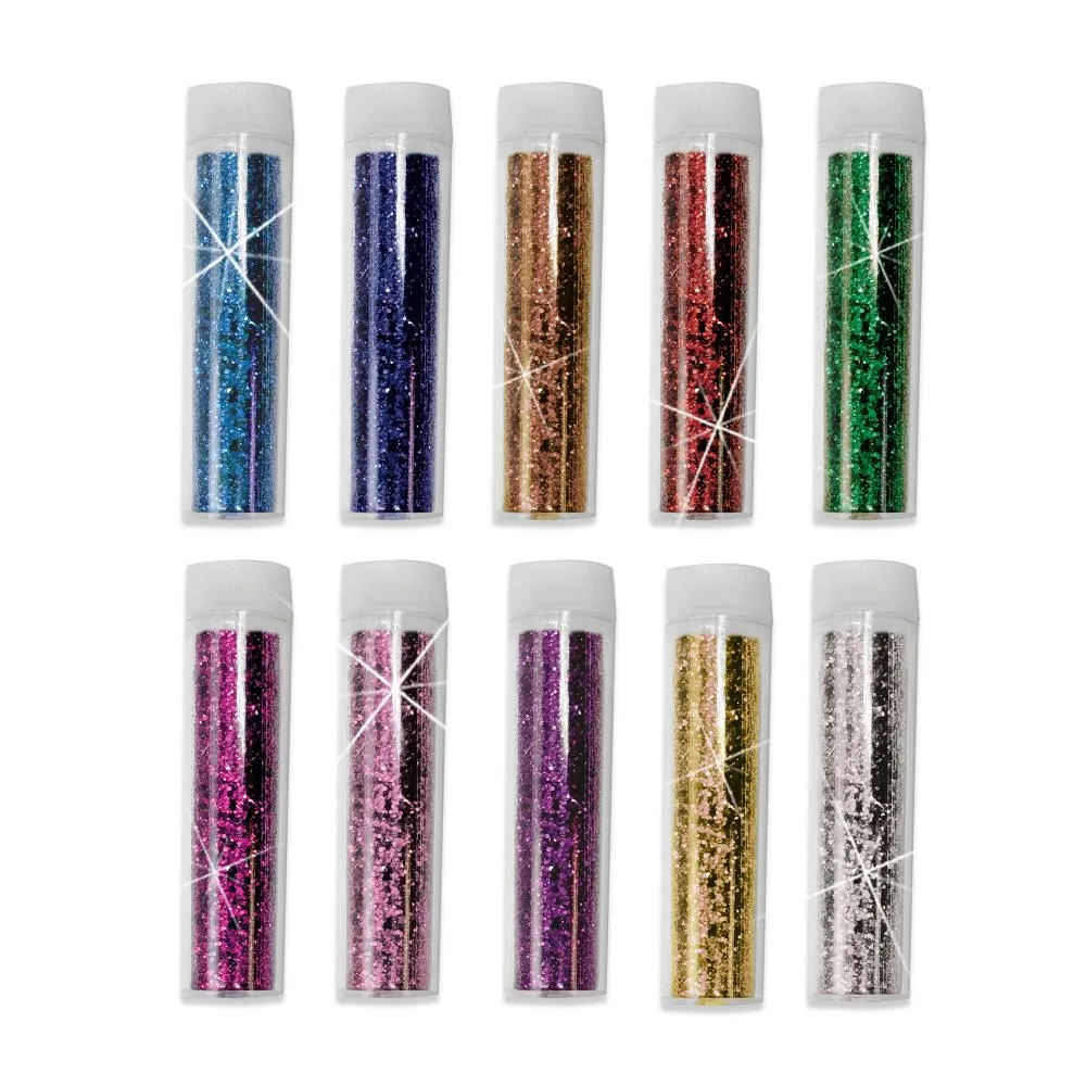 SES Creative bio glitter 10 farver glimmer til krea