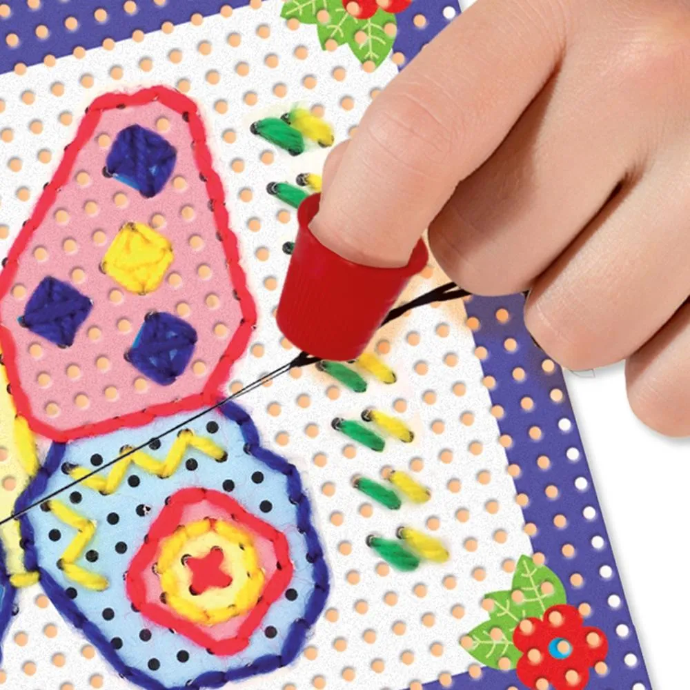 SES Creative Ik leer borduren broderisæt 4 kort fra 3 år