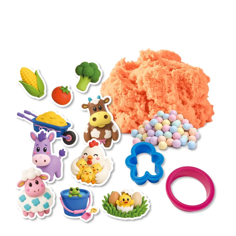 SES Creative Fluffli Little Farm legeler 100 g sensorisk