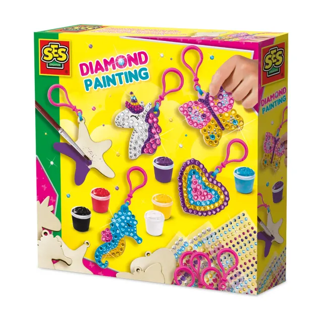 SES Creative Diamond Painting Træ Nøgleringe Sæt