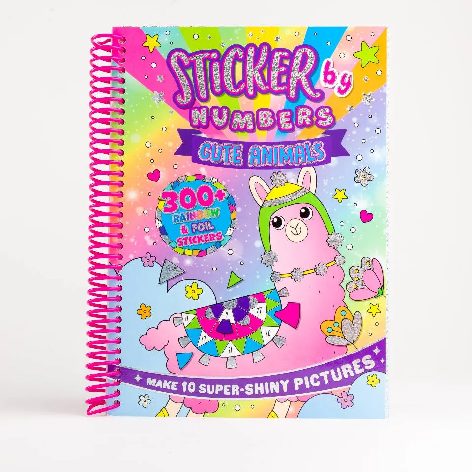 Decoden Magic Sticker by Numbers Cute Animals klistermærkebog