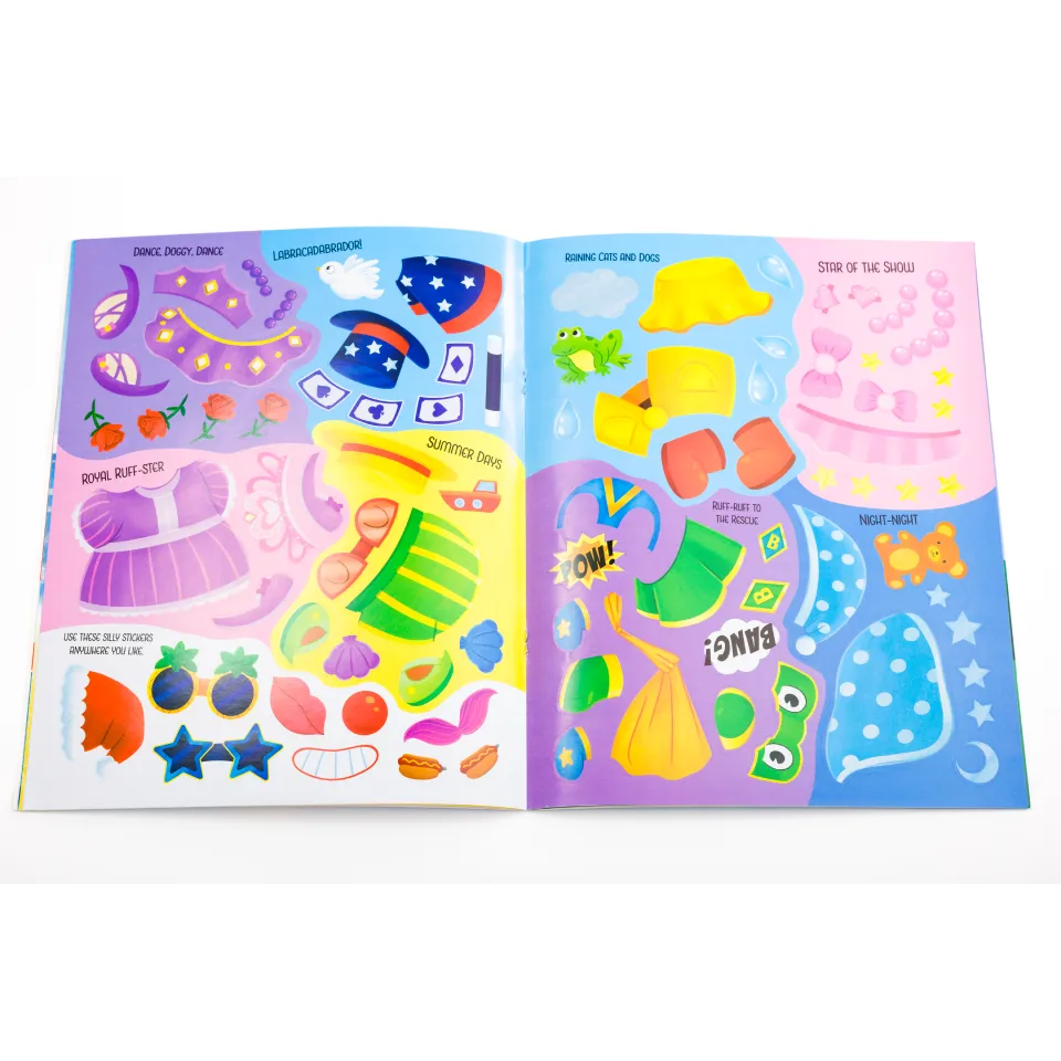 Decoden Magic Silly Stickers Puppies klistermærkebog hvalpe