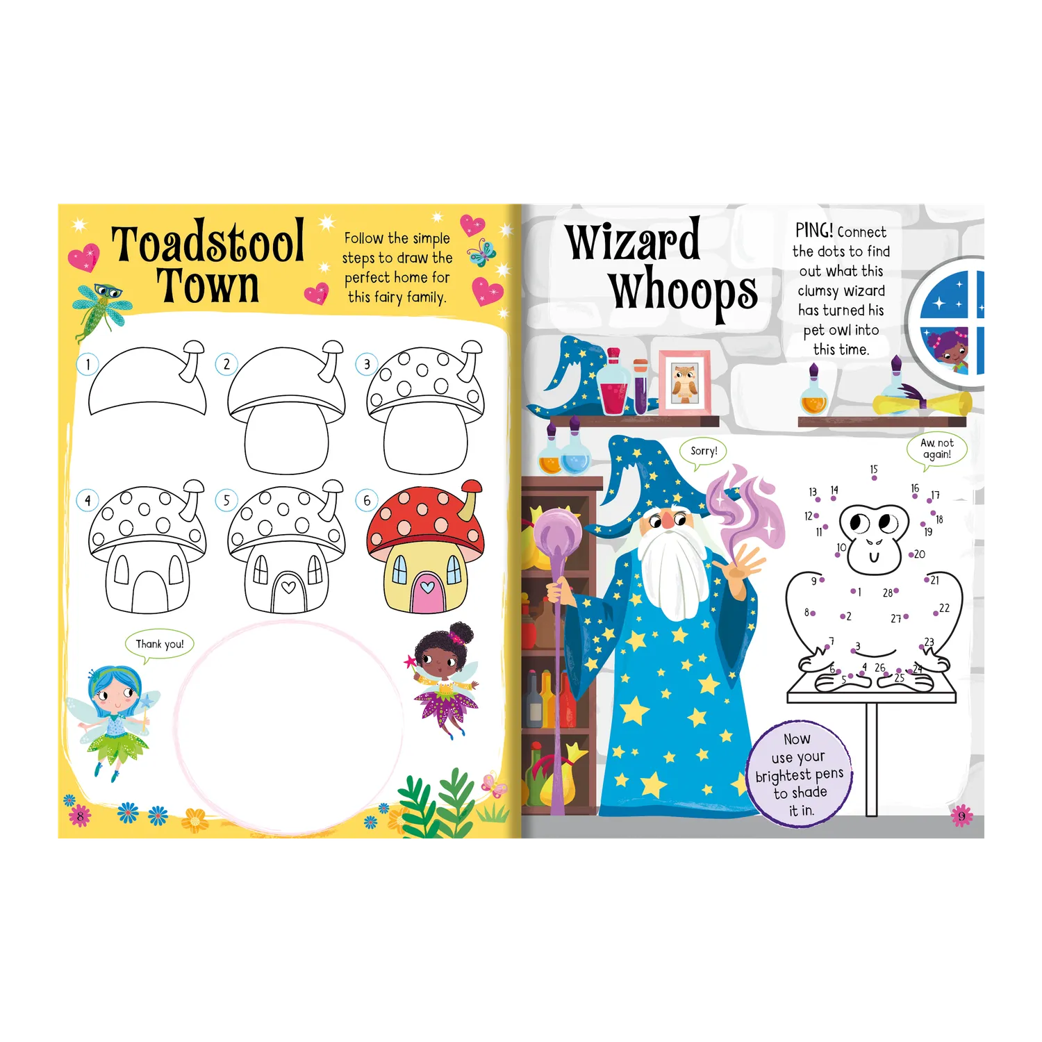 Decoden Magic Fairy Land klistermærkebog fe 24 sider