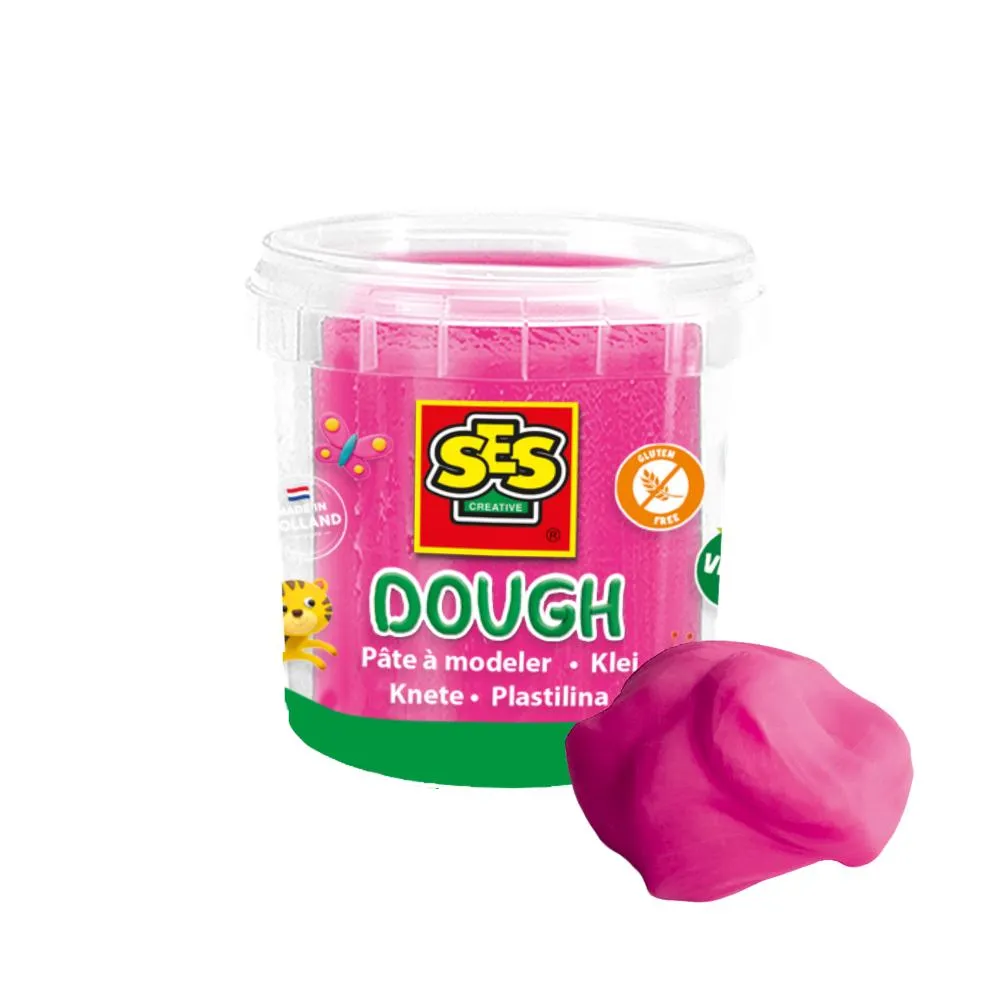 SES Creative Modellervoks neonrosa 115 g blød