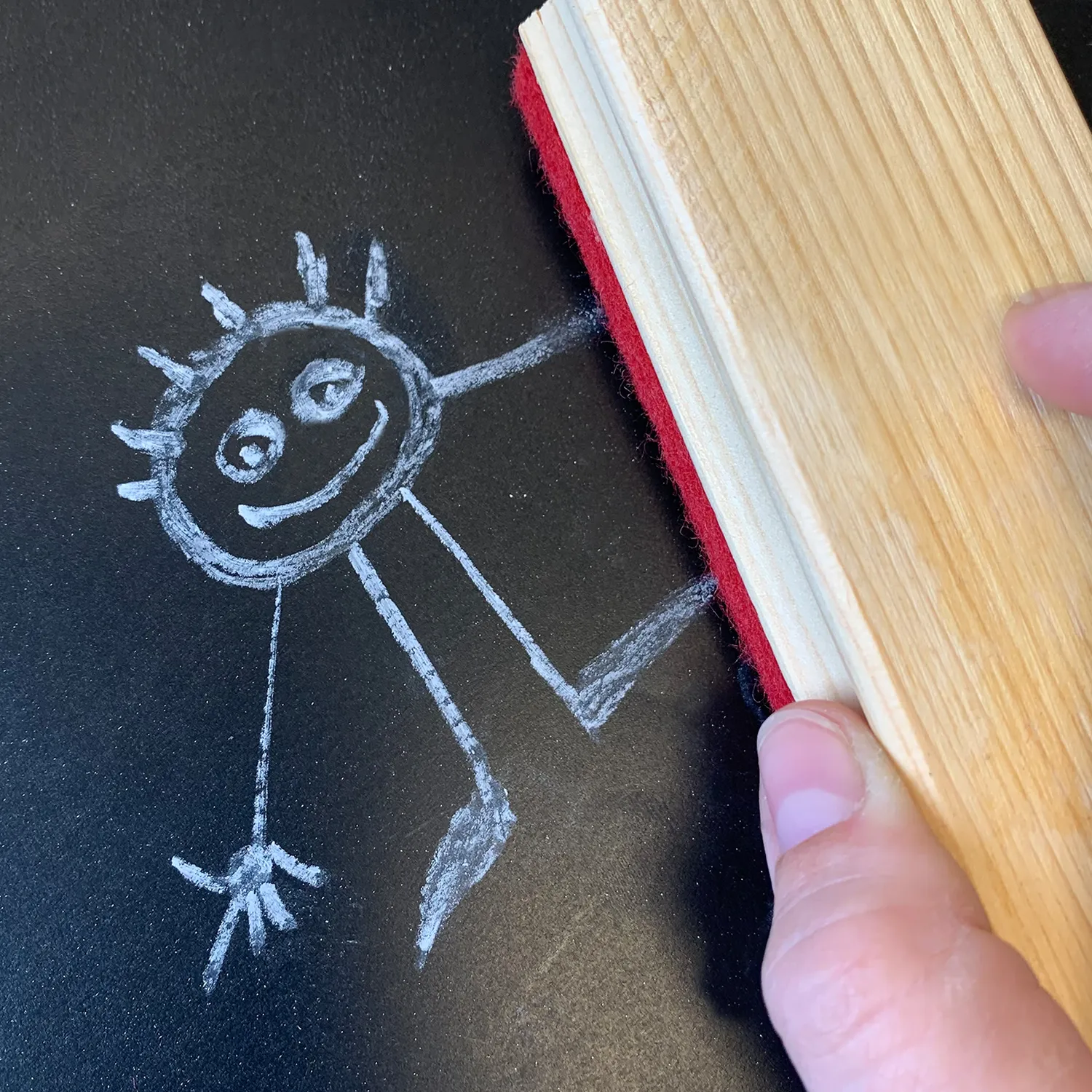 SES Creative tavlesvisker i træ til kridttavle