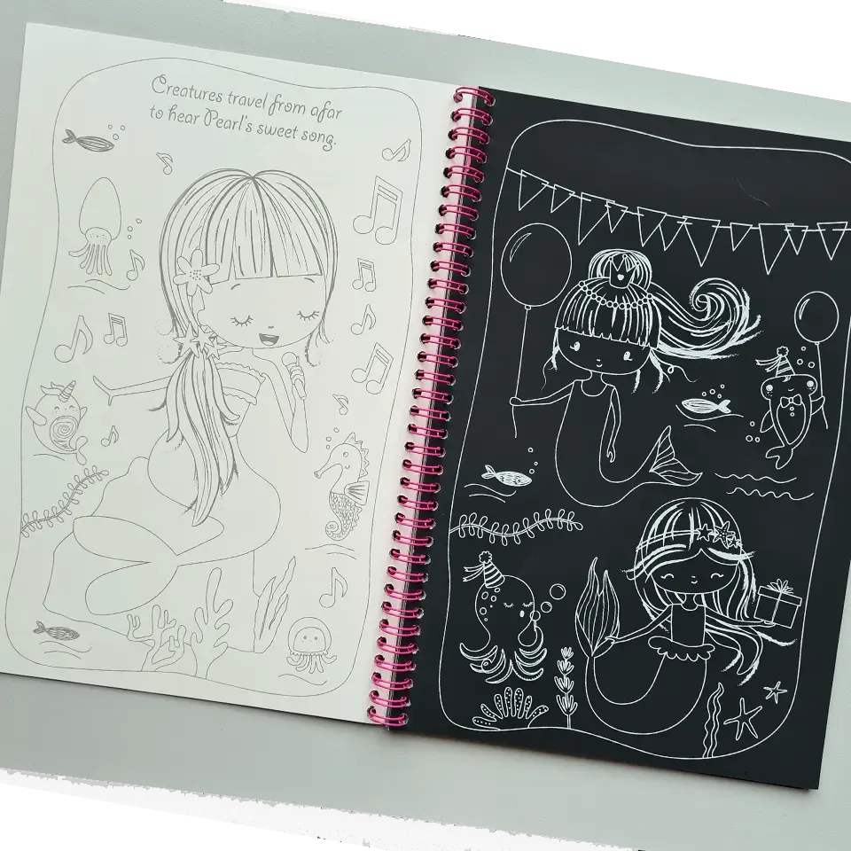 Decoden Magic Dolly Dressing Mermaids skrabebog