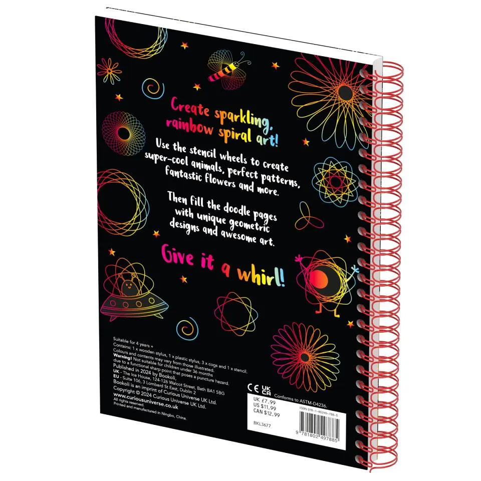 Decoden Magic Scratch Art Spiro skrabebog dyr 6-9 år
